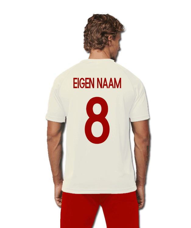 Eigen Naam - Wit | Rood