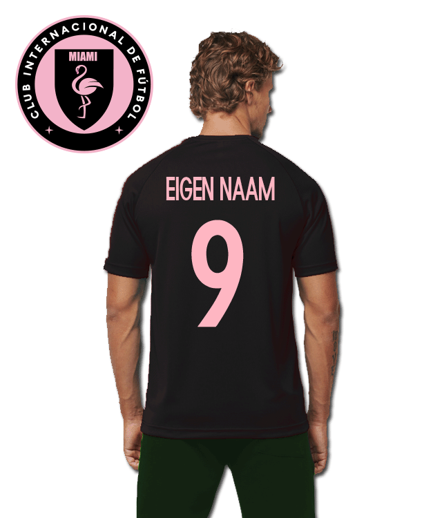 Eigen Naam - Inter Miami - Zwart