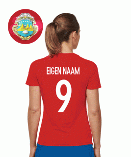 Eigen Naam - Costa Rica - Rood  