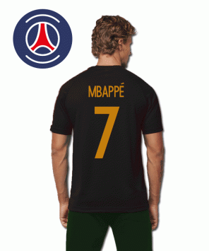 Mbappé - Paris- Zwart