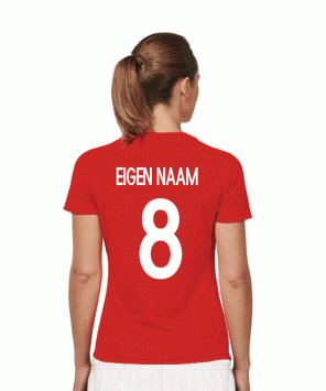 Eigen Naam - Rood | Wit